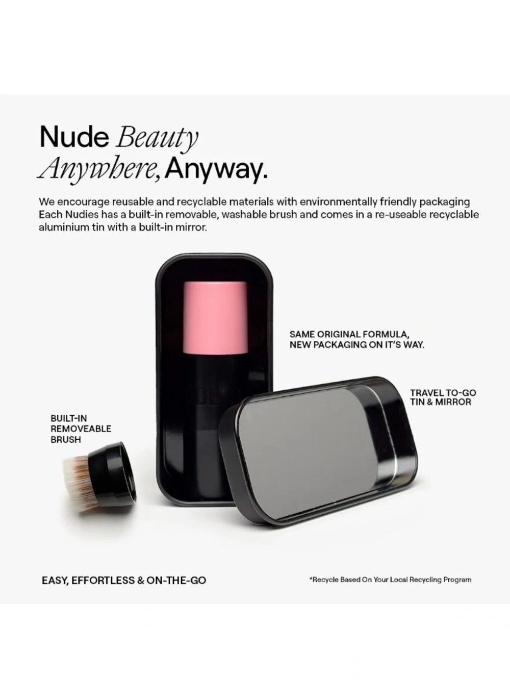 NUDESTIX Nudies Multi-Task Cream Blush Stick — Moodie Blue Pink-Purple